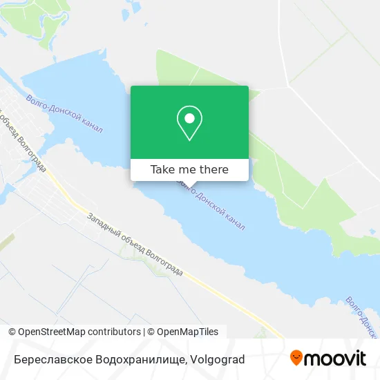 Береславское Водохранилище map