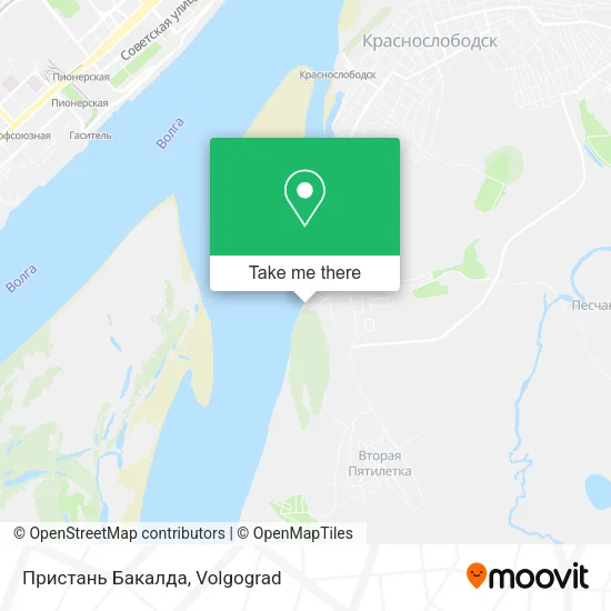 Пристань Бакалда map