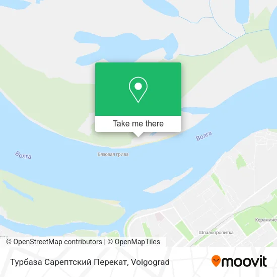 Турбаза Сарептский Перекат map