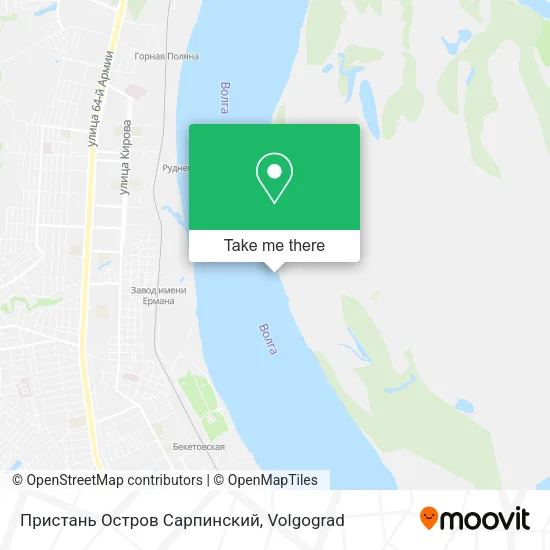Пристань Остров Сарпинский map