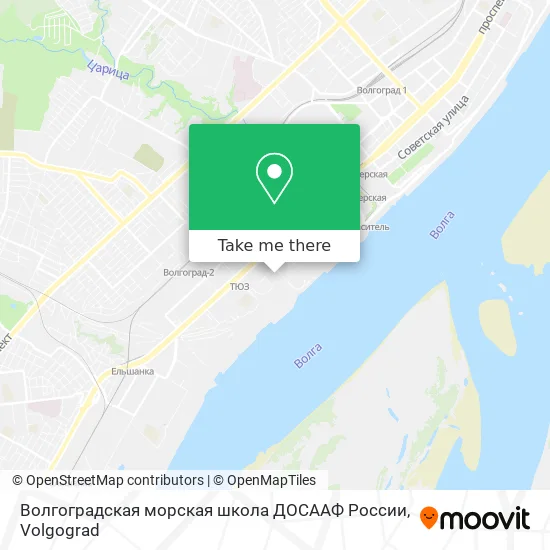 Волгоградская морская школа ДОСААФ России map