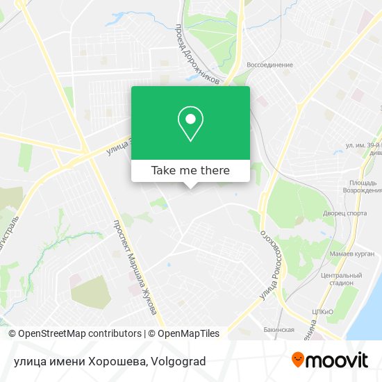 улица имени Хорошева map