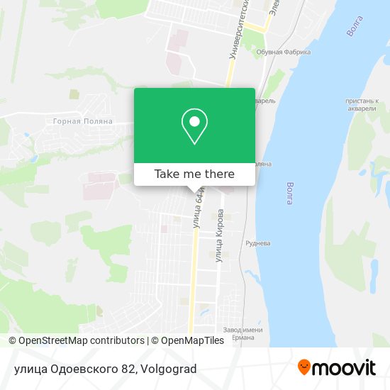 улица Одоевского 82 map