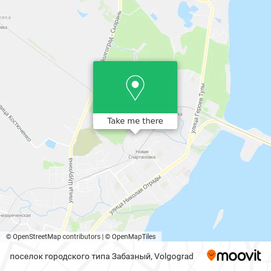 поселок городского типа Забазный map