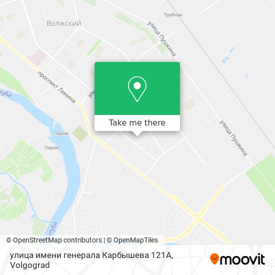 улица имени генерала Карбышева 121A map
