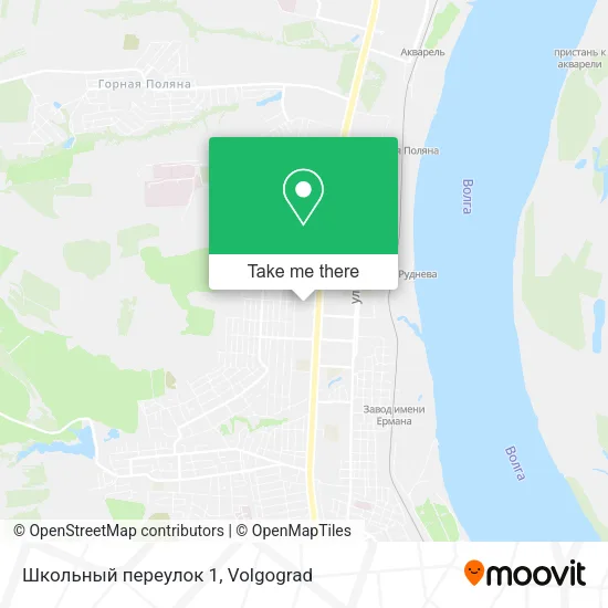 Школьный переулок 1 map