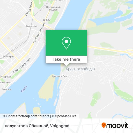 полуостров Обливной map