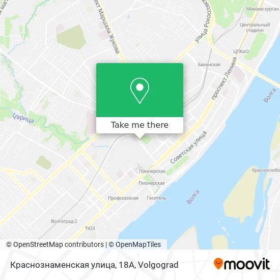 Краснознаменская улица, 18А map