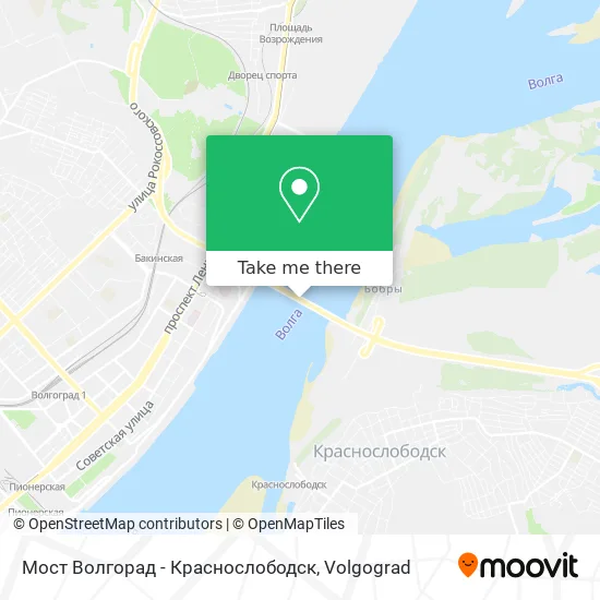 Мост Волгорад - Краснослободск map