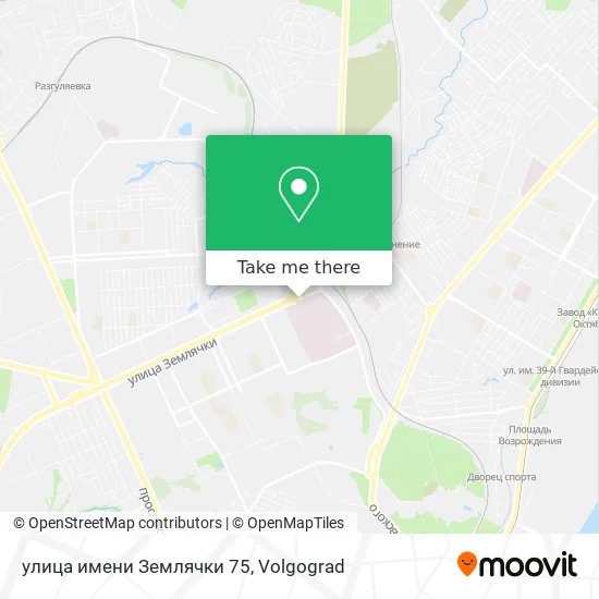улица имени Землячки 75 map