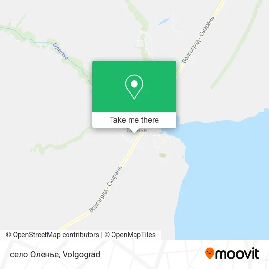 село Оленье map