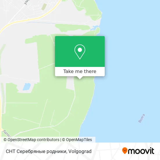 СНТ Серебряные родники map