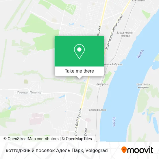 коттеджный поселок Адель Парк map