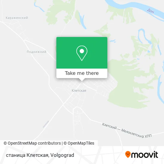 станица Клетская map