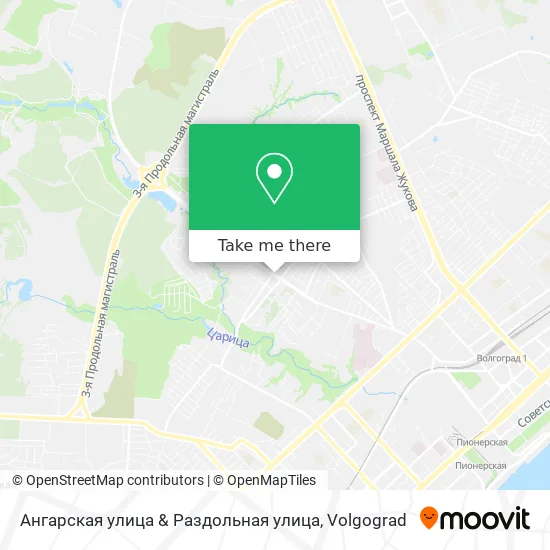 Ангарская улица & Раздольная улица map