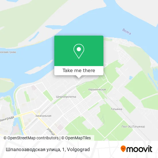 Шпалозаводская улица, 1 map