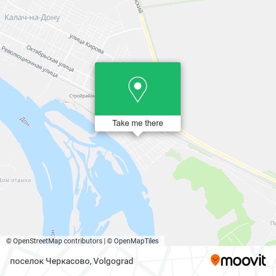 поселок Черкасово map