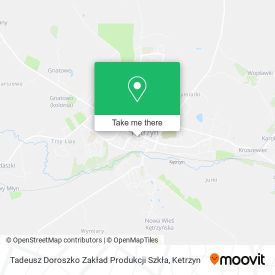Карта Tadeusz Doroszko Zakład Produkcji Szkła
