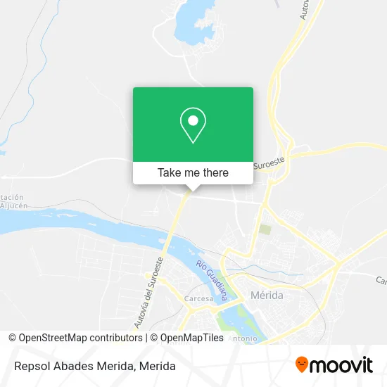Repsol Abades Merida map
