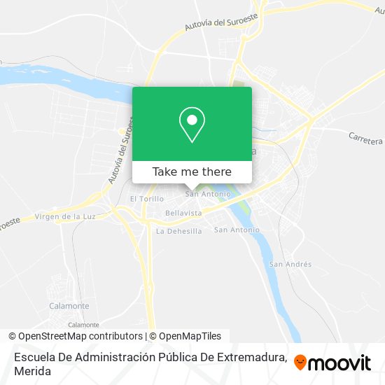 Escuela De Administración Pública De Extremadura map