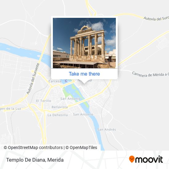 Templo De Diana map