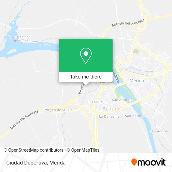 Ciudad Deportiva map