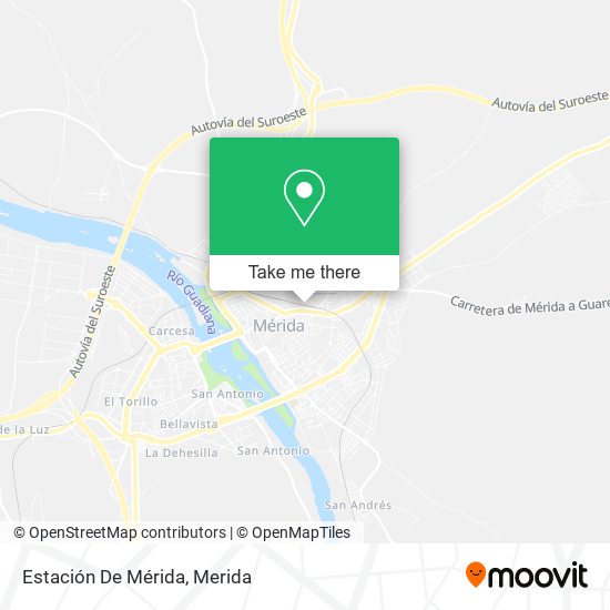 mapa Estación De Mérida