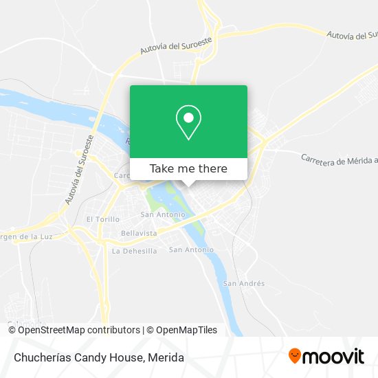 Chucherías Candy House map