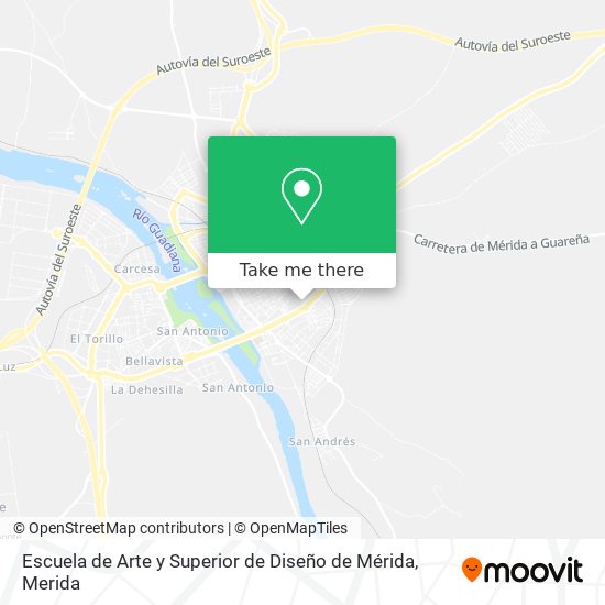 Escuela de Arte y Superior de Diseño de Mérida map