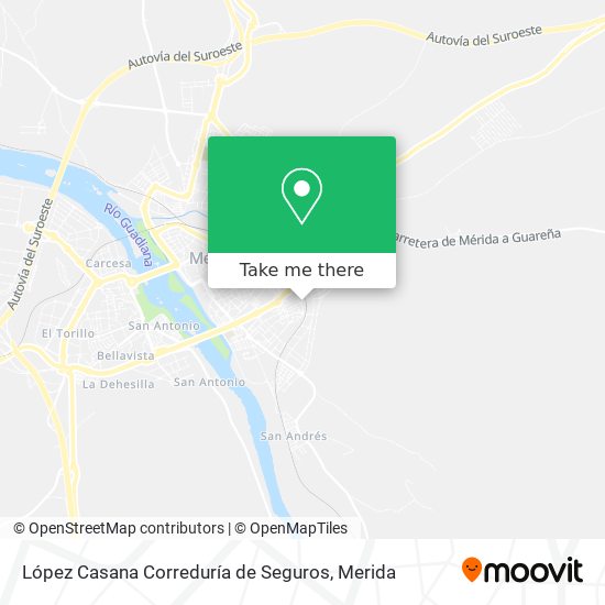 mapa López Casana Correduría de Seguros