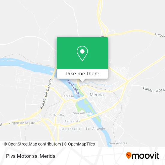 mapa Piva Motor sa