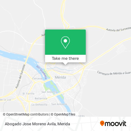 Abogado Jose Moreno Avila map