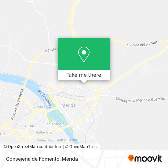 Consejeria de Fomento map