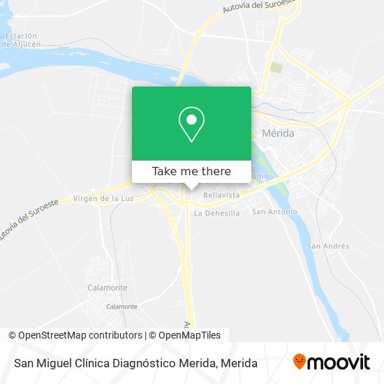 mapa San Miguel Clínica Diagnóstico Merida