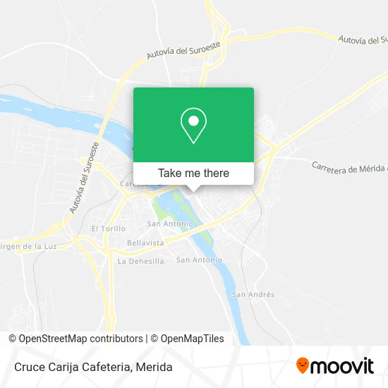 Cruce Carija Cafeteria map