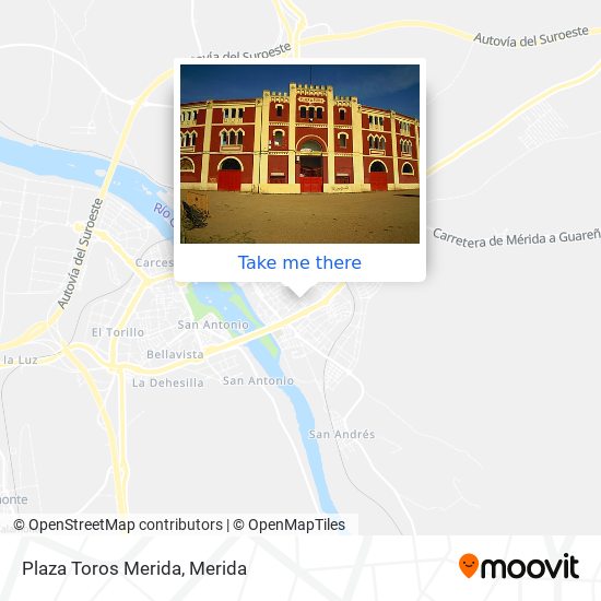 mapa Plaza Toros Merida