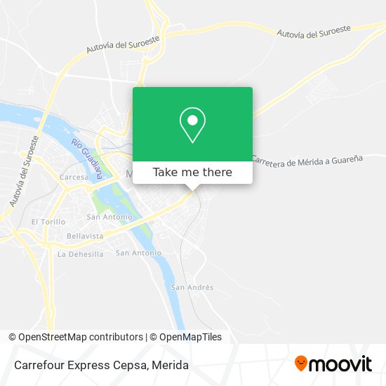 Carrefour Express Cepsa map