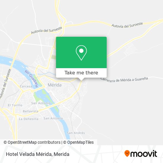 Hotel Velada Mérida map