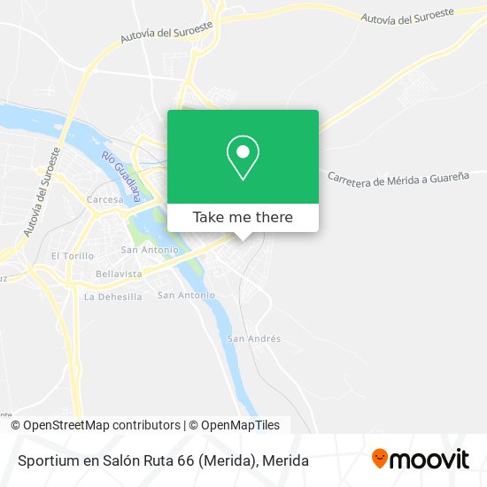 mapa Sportium en Salón Ruta 66 (Merida)