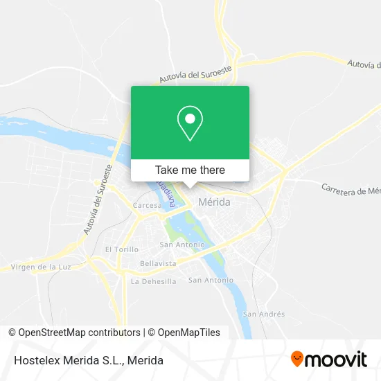 Hostelex Merida S.L. map