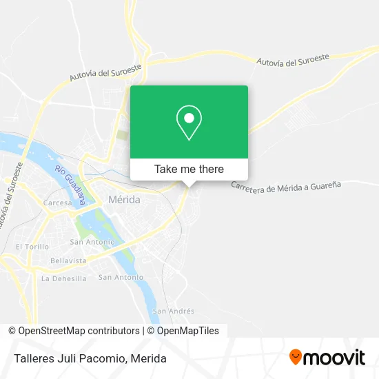 Talleres Juli Pacomio map
