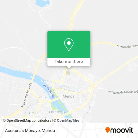 Aceitunas Menayo map