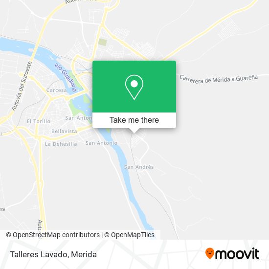 Talleres Lavado map