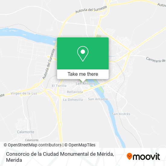 Consorcio de la Ciudad Monumental de Mérida map