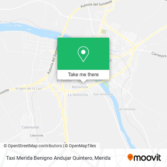 mapa Taxi Merida Benigno Andujar Quintero