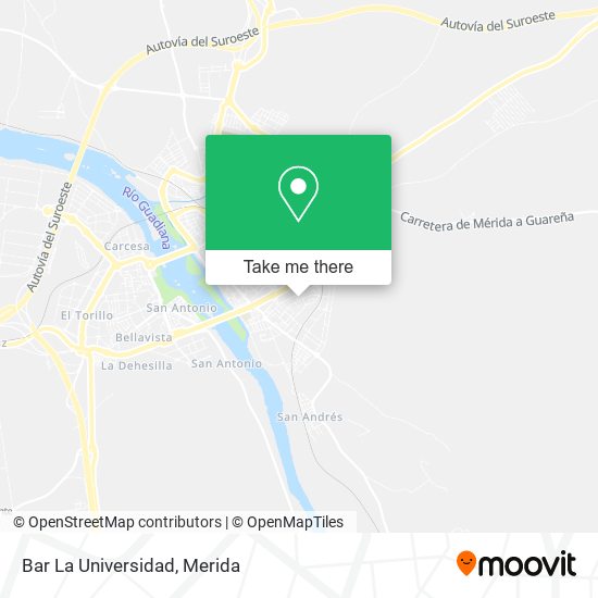 mapa Bar La Universidad