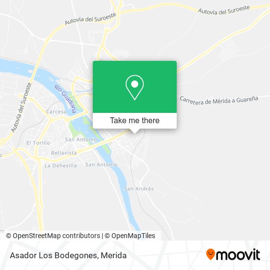 mapa Asador Los Bodegones