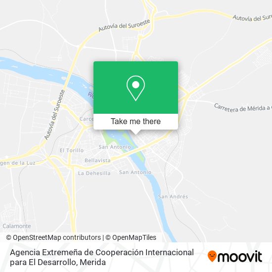 mapa Agencia Extremeña de Cooperación Internacional para El Desarrollo