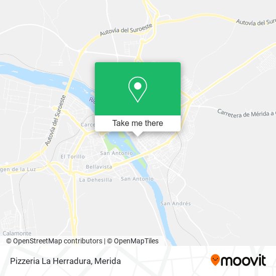 mapa Pizzeria La Herradura