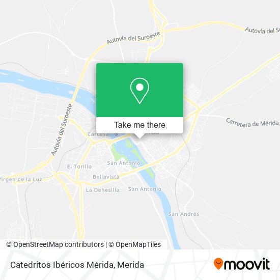 Catedritos Ibéricos Mérida map